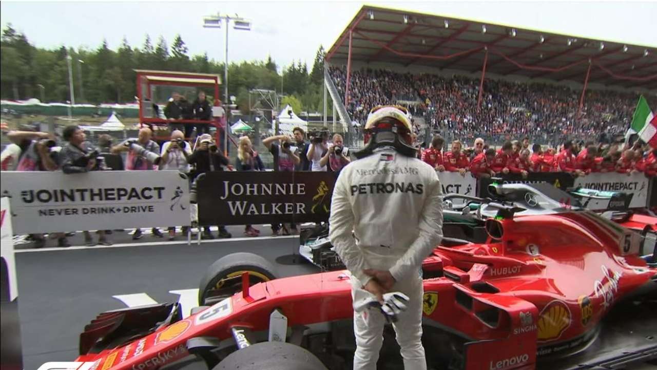 Lewis Looking into Ferrari 